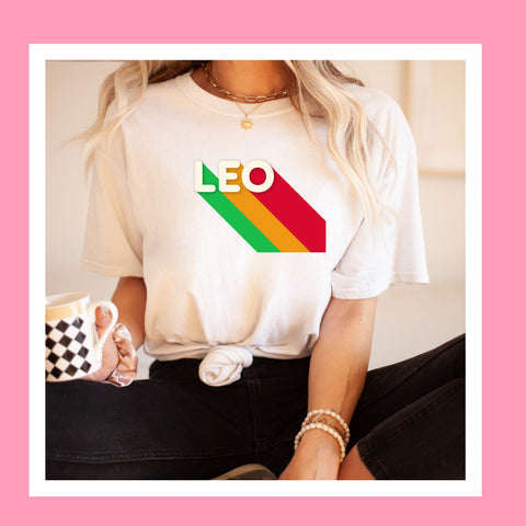 Leo rainbow shirt