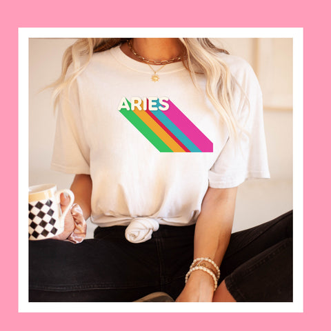 Aries rainbow shirt
