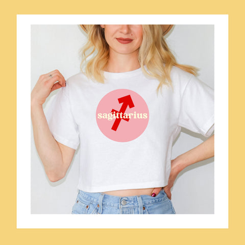Sagittarius boss babe crop top