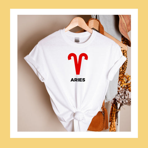 Aries large red symbol