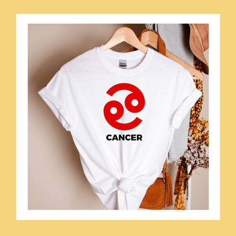 Cancer large red symbol