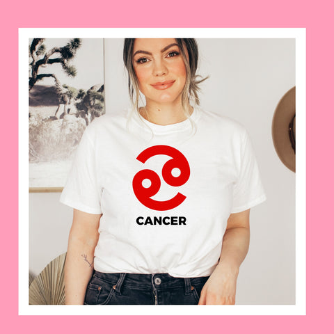 Cancer large red symbol