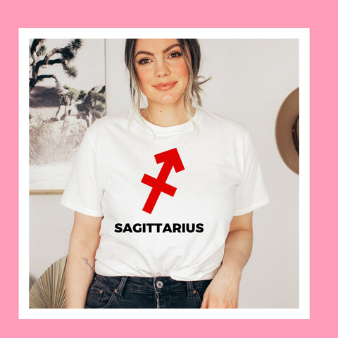 Sagittarius large red symbol