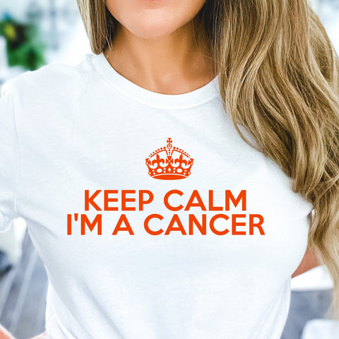Cancer keep calm shirt
