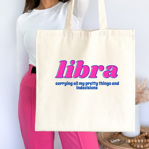 Libra sarcastic tote bag