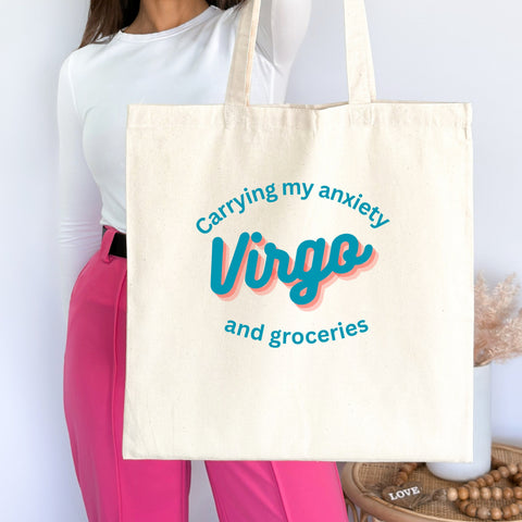 Virgo sarcastic tote bag