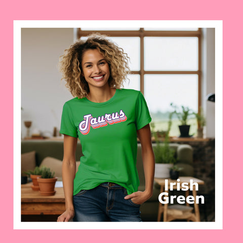 Taurus retro drop shadow shirt