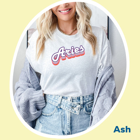 Aries retro drop shadow shirt