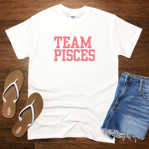 Team Pisces varsity shirt
