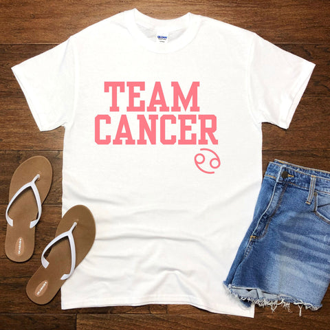 Team Cancer varsity shirt