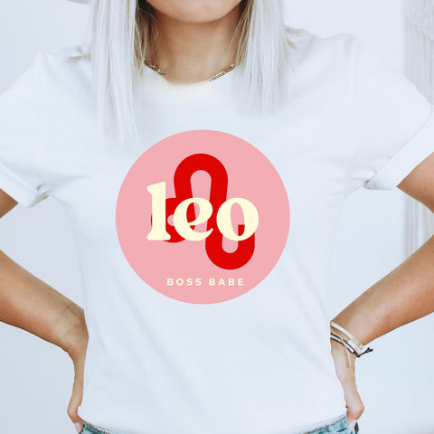 Leo boss babe crop top