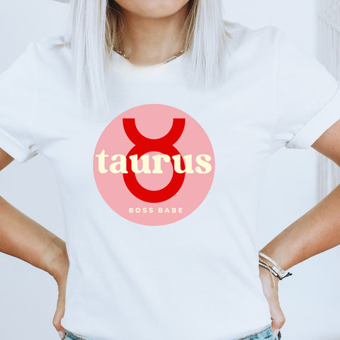 Taurus boss babe crop top