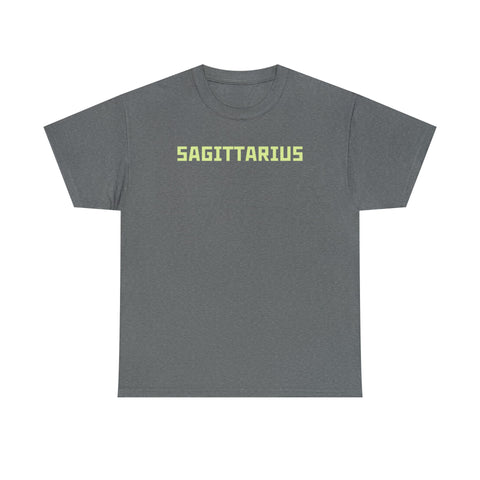 Sagittarius fluorescent green shirt