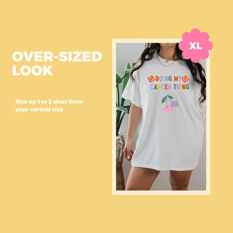 Doing my Cancer thing cherry shirt