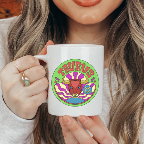 Taurus 11 ounce groovy mug