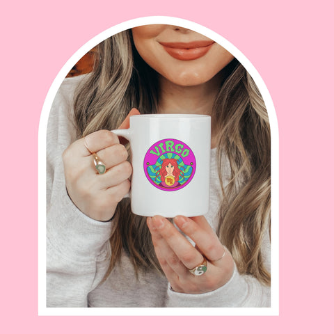 Virgo 11 ounce groovy mug