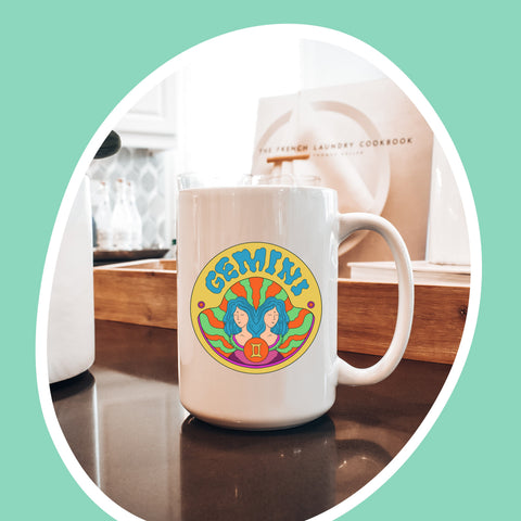 Gemini 11 ounce groovy mug