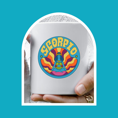 Scorpio 11 ounce groovy mug