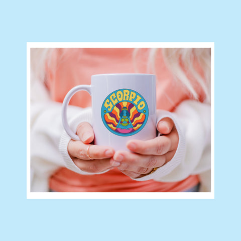 Scorpio 11 ounce groovy mug