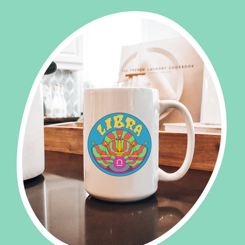 Libra 11 ounce groovy mug