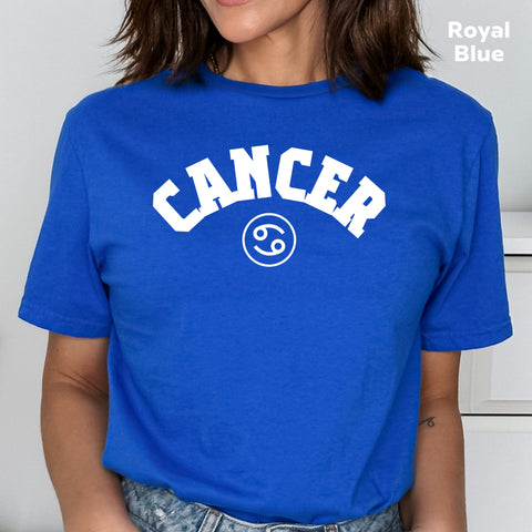 Cancer retro varsity shirt