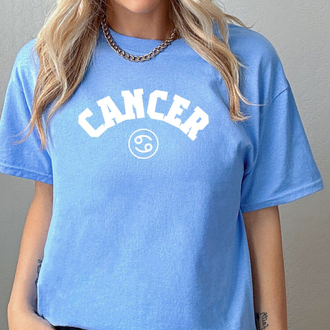 Cancer retro varsity shirt