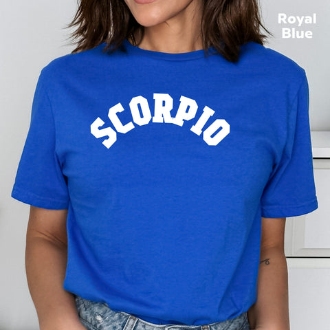Scorpio retro varsity shirt