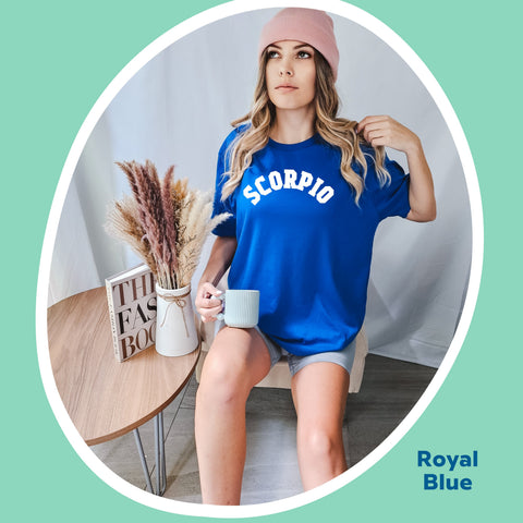 Scorpio retro varsity shirt