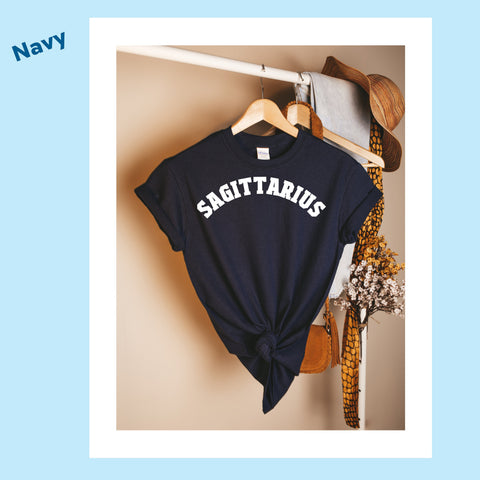 Sagittarius retro varsity shirt