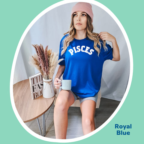 Pisces retro varsity shirt