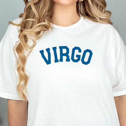 Virgo varsity text shirt