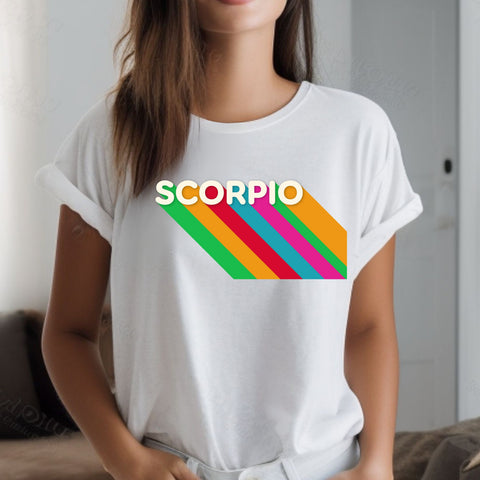 Scorpio rainbow shirt