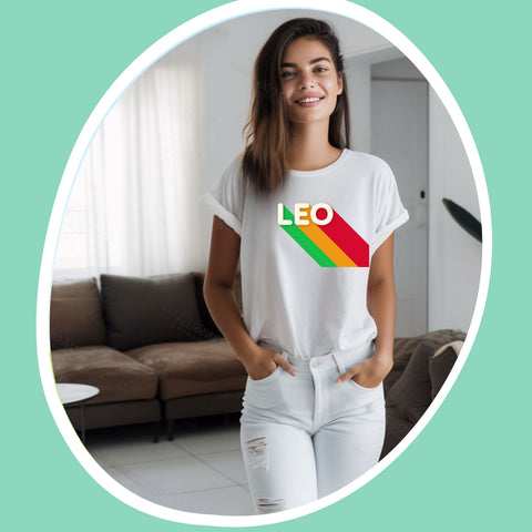 Leo rainbow shirt