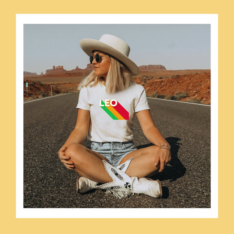 Leo rainbow shirt