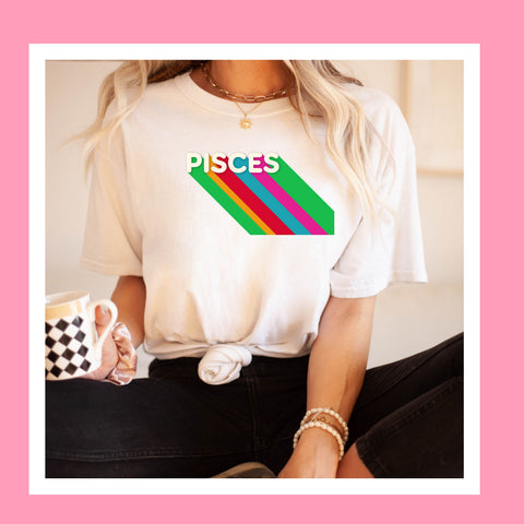 Pisces rainbow shirt