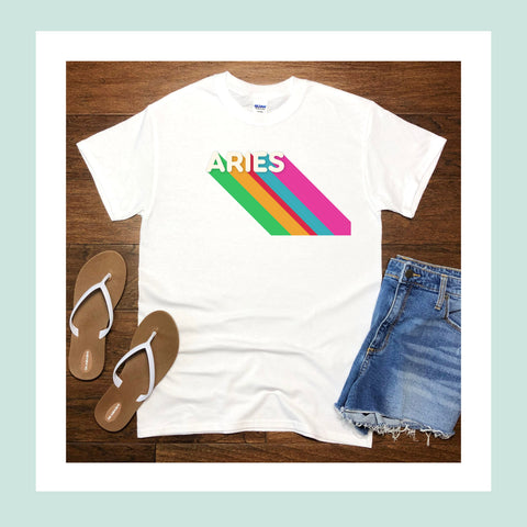 Aries rainbow shirt