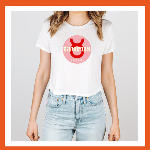 Taurus boss babe crop top