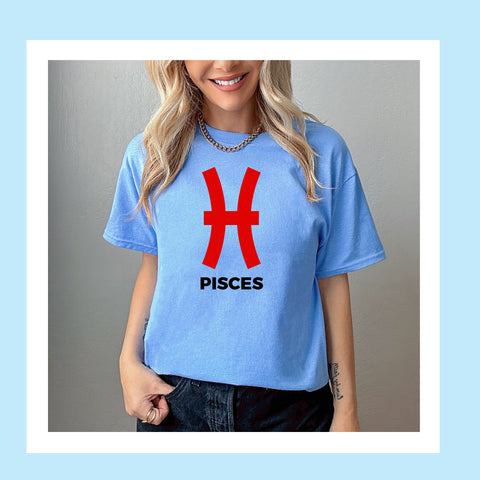 Pisces large red symbol