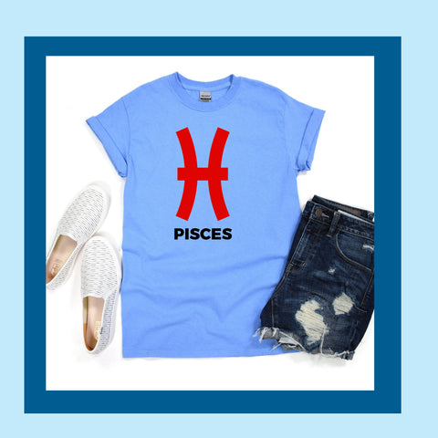 Pisces large red symbol