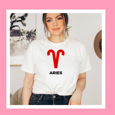 Aries large red symbol