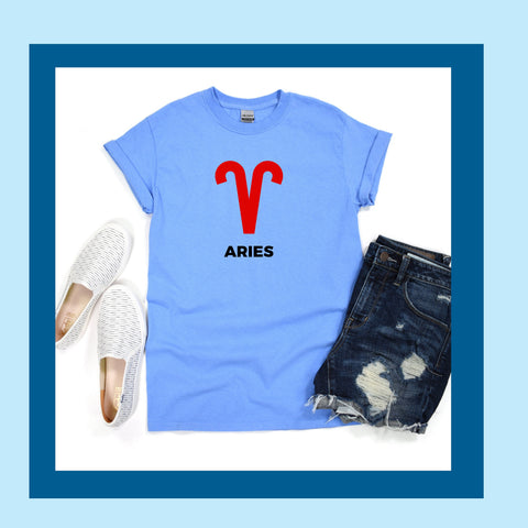 Aries large red symbol