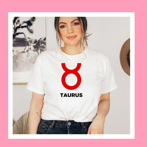 Taurus large red symbol shirt