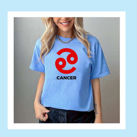 Cancer large red symbol