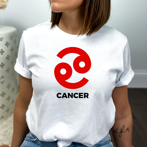 Cancer large red symbol