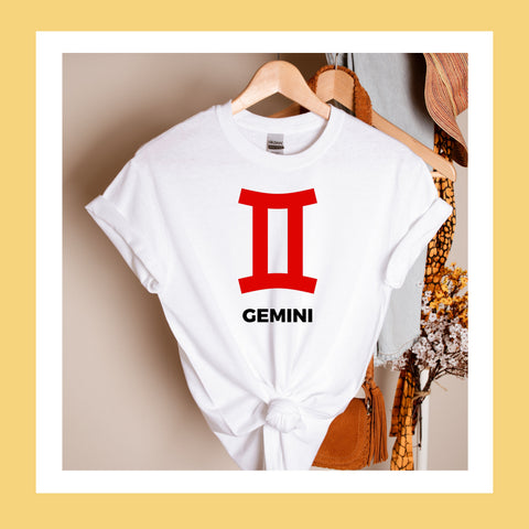 Gemini large red symbol