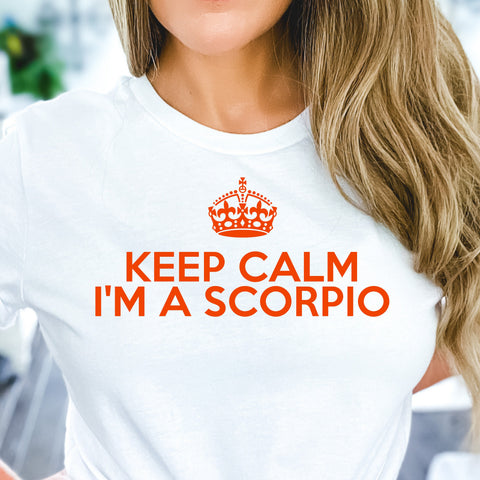 Scorpio keep calm shirt