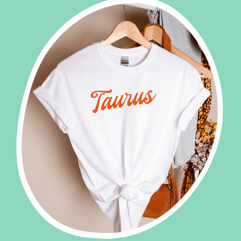 Taurus red retro baseball shirt