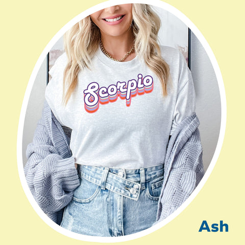 Scorpio retro drop shadow shirt