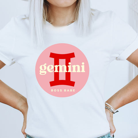 Gemini boss babe crop top