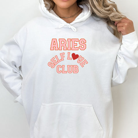 Aries self love club hoodie